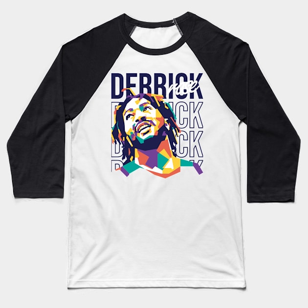 Derrick Rose on WPAP art 2 Baseball T-Shirt by pentaShop